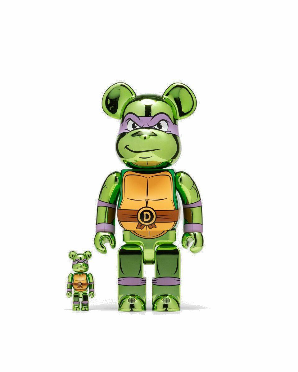 Photo: Medicom Bearbrick 400% Tmnt Donatello Chrome 2 Pack Green - Mens - Toys