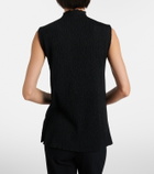 The Row Oakson knitted silk top