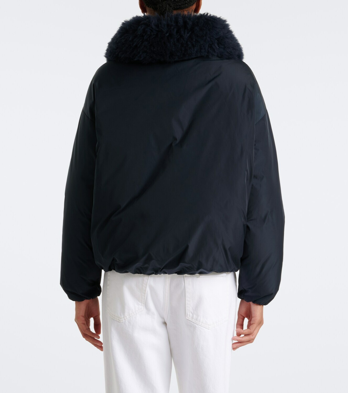 Yves Salomon Wool-trimmed down jacket