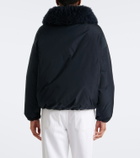 Yves Salomon Wool-trimmed down jacket