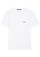 Jacquemus Le T-shirt Gros Grain Logo Cotton T-shirt White