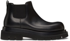 Bottega Veneta Black Low Lug Chelsea Boots