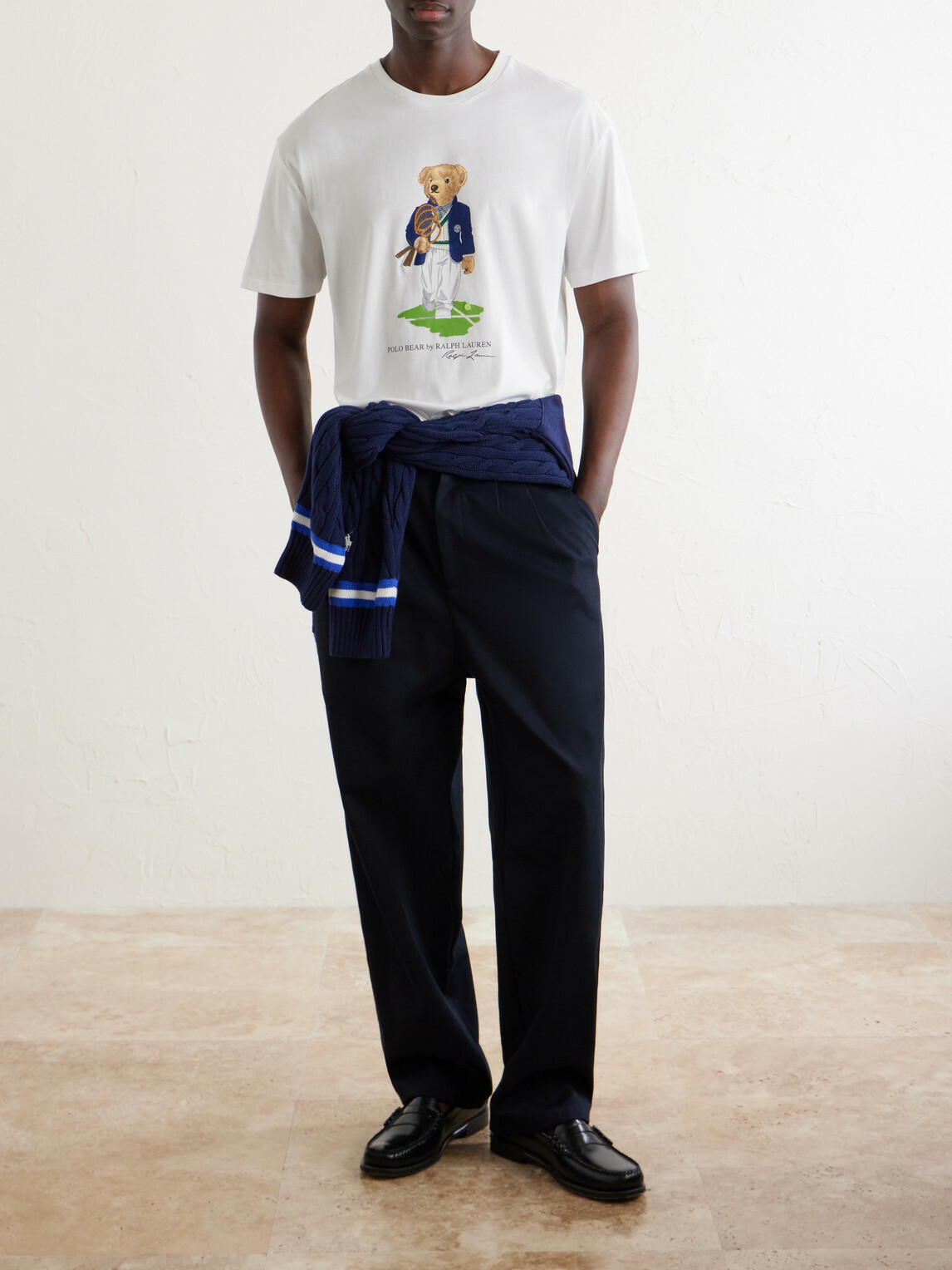 Polo Ralph Lauren - Wimbledon Logo-Printed Cotton-Jersey T-Shirt - White