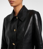 Gucci Interlocking G leather coat