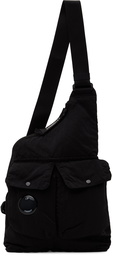 C.P. Company Black Single Strap Rucksack