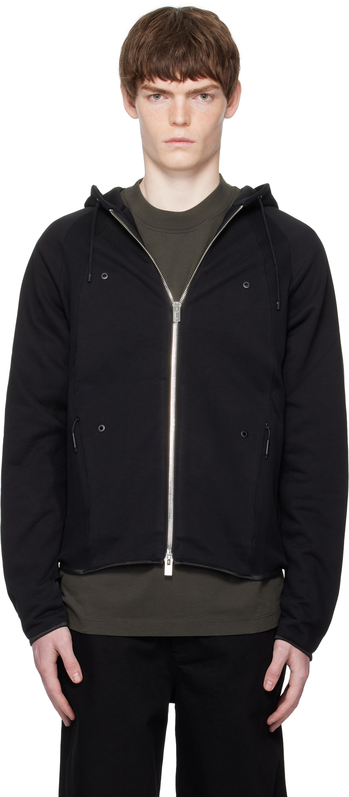 HELIOT EMIL Gray Pantheon Hoodie Heliot Emil