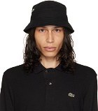 Lacoste Black Croc Centered Bucket Hat