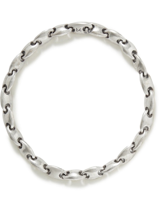 Photo: M.COHEN - Neo Burnished Sterling Silver Chain Bracelet - Silver