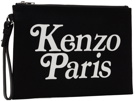 Kenzo Black Kenzo Paris Large Pouch