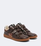Isabel Marant Beth snake-effect leather sneakers