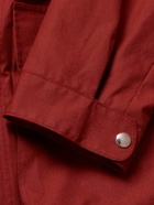 De Bonne Facture - Cotton-Canvas Hooded Parka - Red