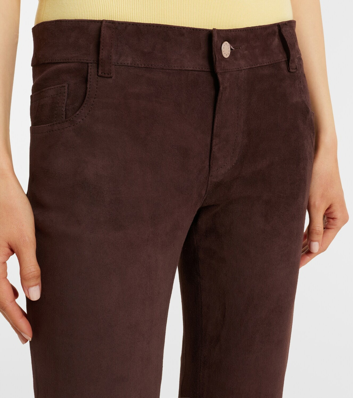 Stouls Pawlonia suede flared pants