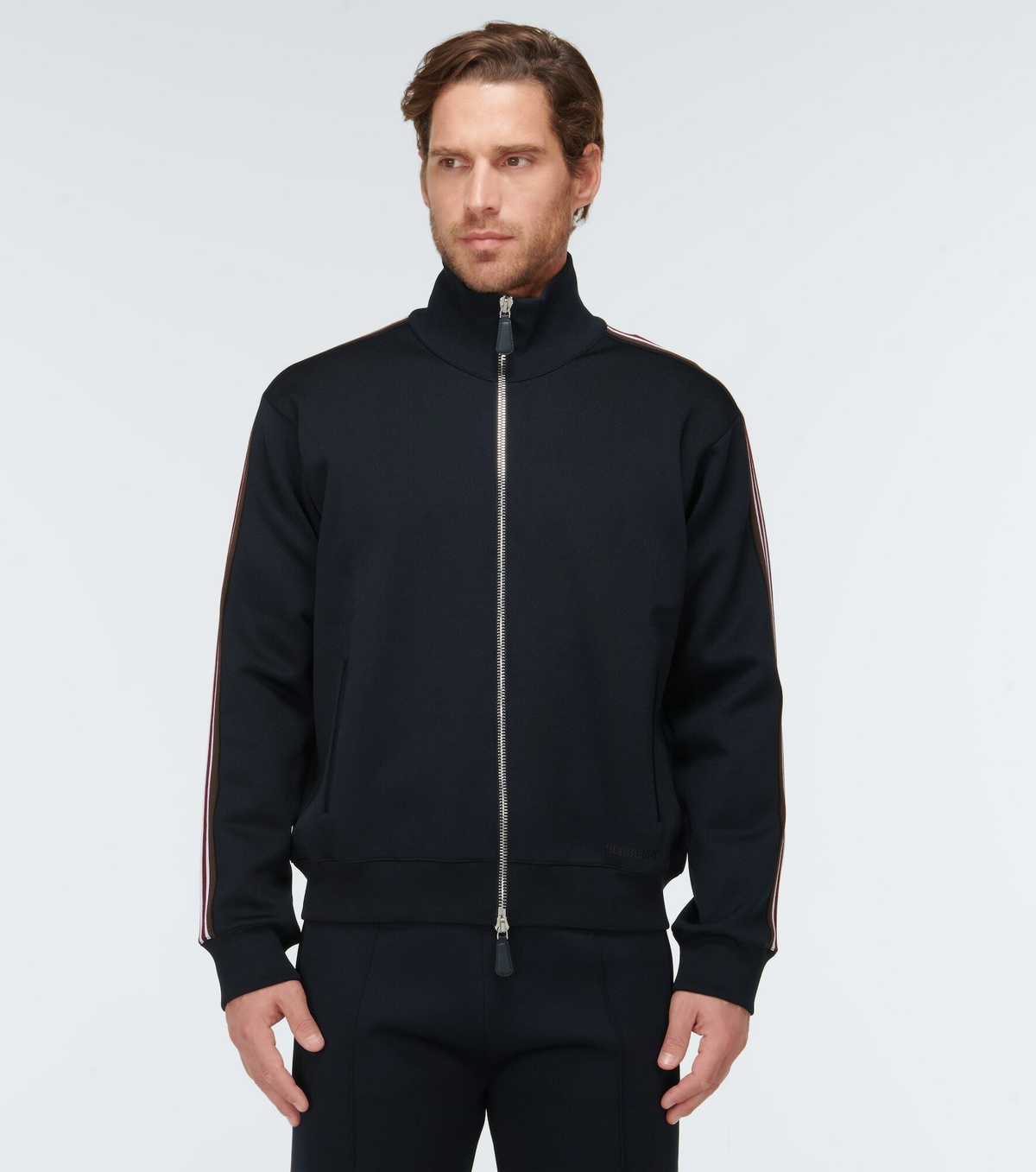 BURBERRY ストライプ ジップアップアウター Burberry - Stripe zip-up jacket Burberry