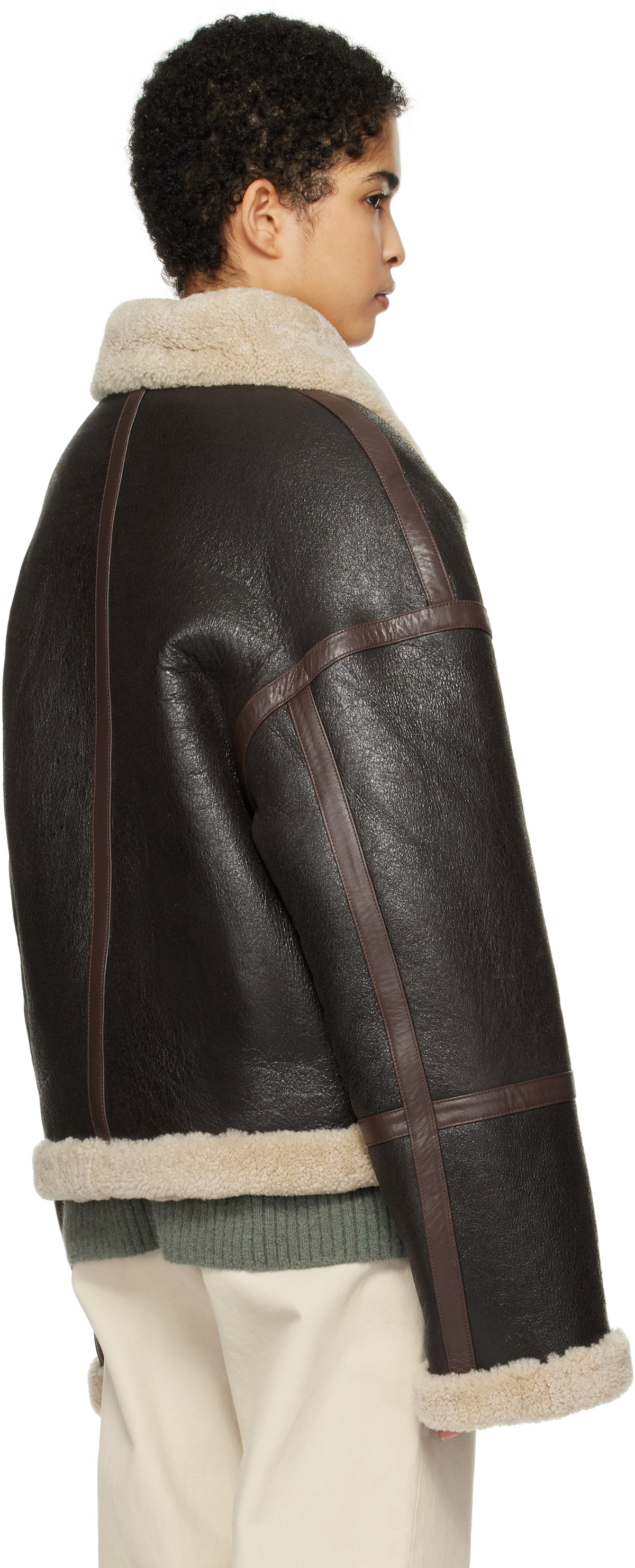 ami parisアミパリshearling jacket シアリングジャケット