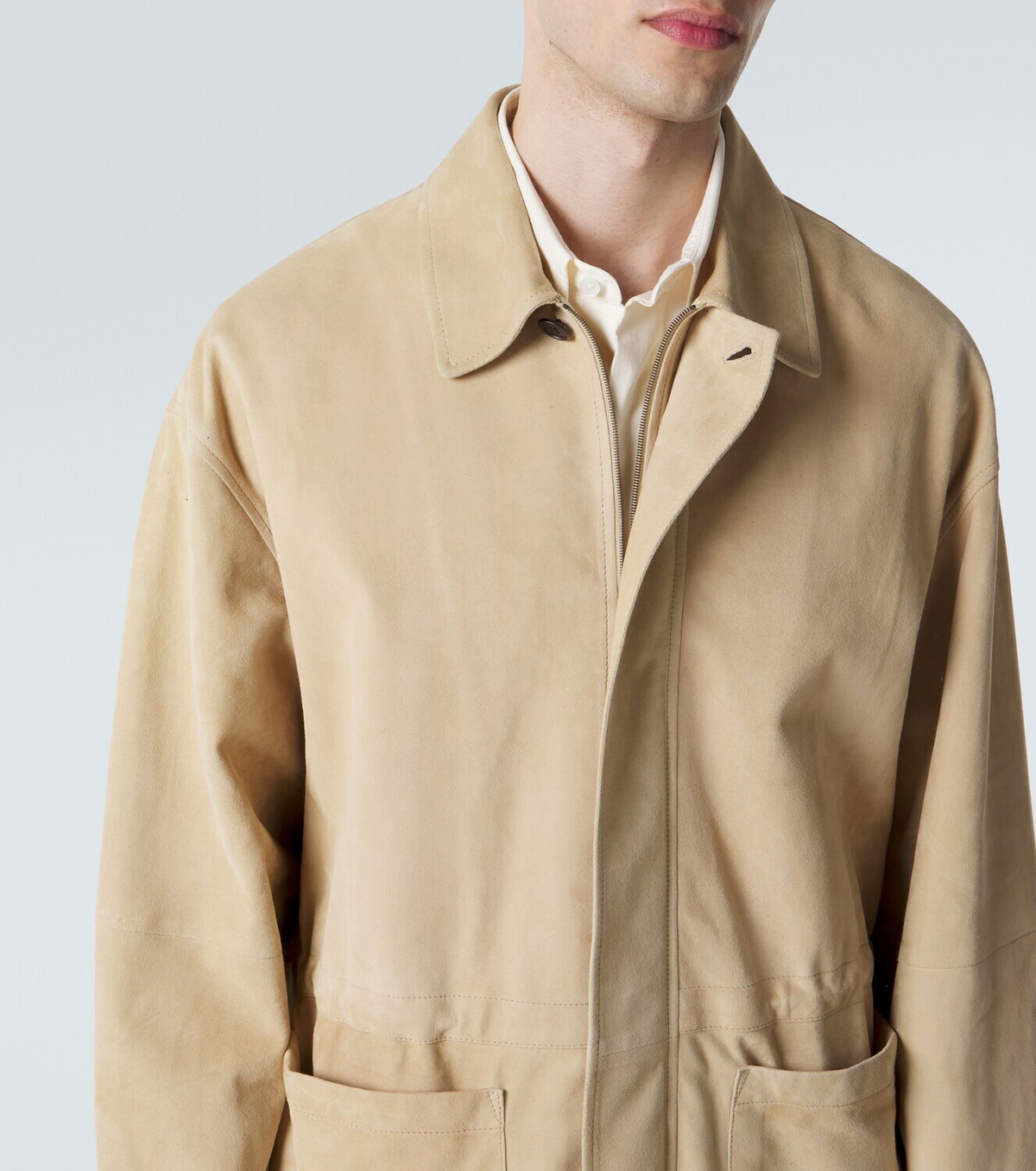 The Row Vilmo suede jacket