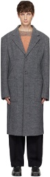 Eckhaus Latta Gray Form Coat