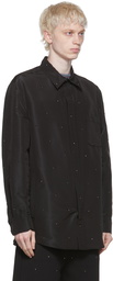 Valentino Black Silk Shirt