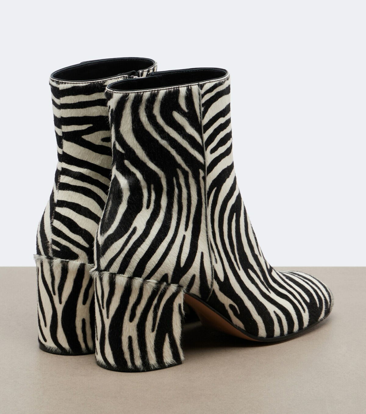 Gianvito Rossi Joelle printed calf hair ankle boots