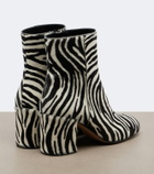 Gianvito Rossi Joelle printed calf hair ankle boots