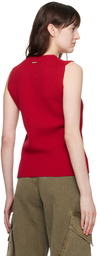 JW Anderson Red Self-Tie Tank Top