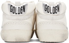 Golden Goose Off-White & Green Mid Star Sneakers