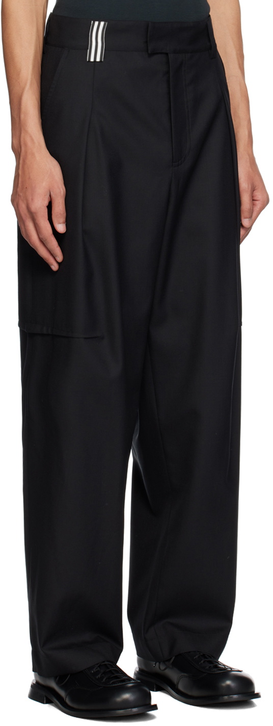 Marina Yee Black Wide-Leg Trousers