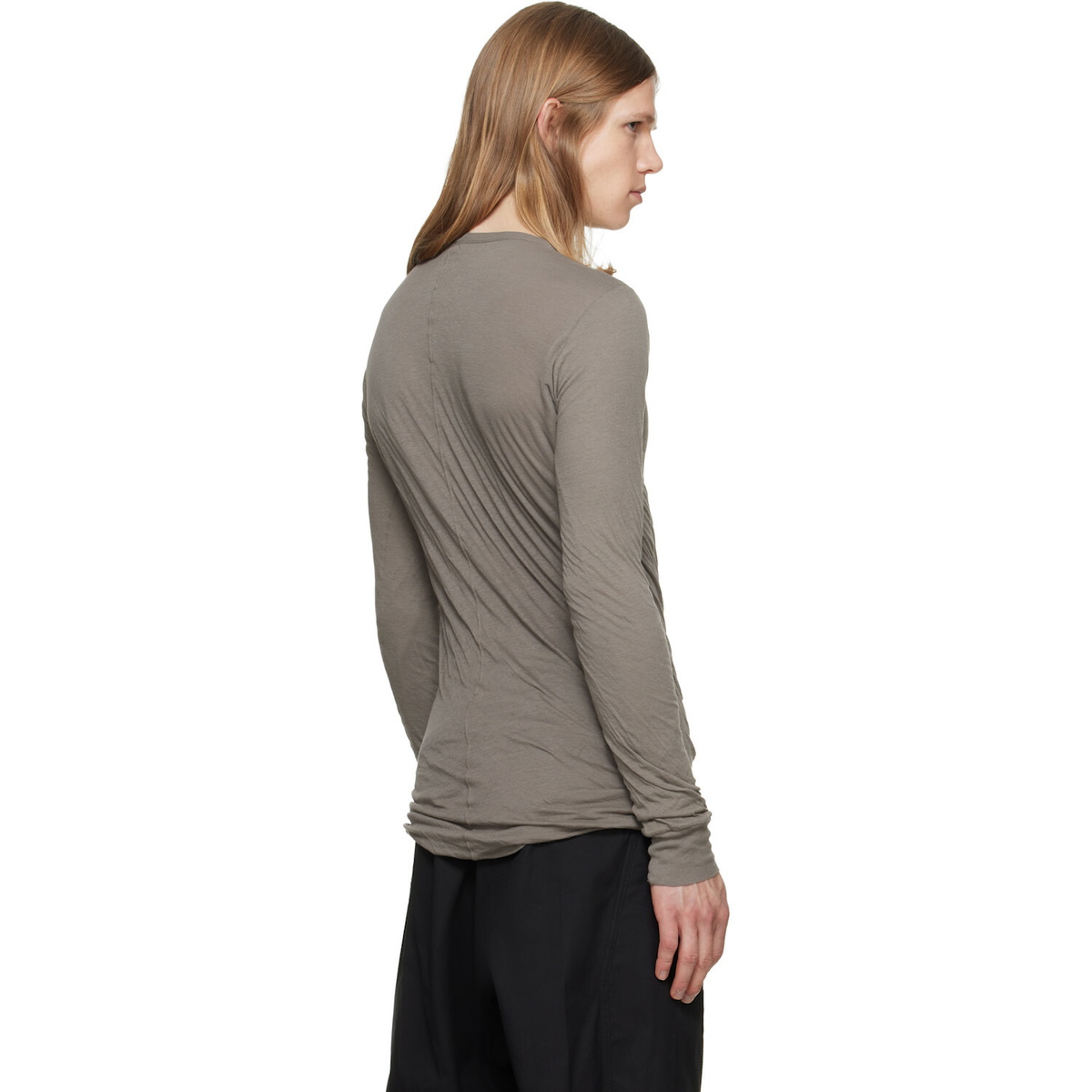 Rick Owens Gray Tower Double LS T-shirt