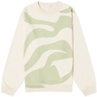 Dries Van Noten Men's Hax Pattern Crew Sweat in Cream