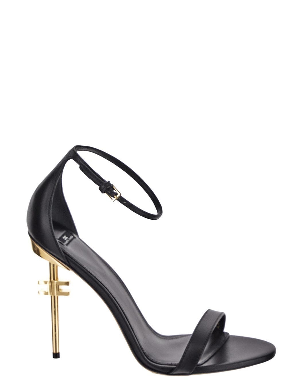 【24-25AW】ELISABETTA FRANCHI スエード サンダル ブラック Elisabetta Franchi High Heel Sandal Elisabetta Franchi