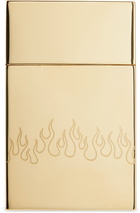 VETEMENTS Gold Flame Cigarette Case