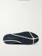 Orlebar Brown - Larson Striped Mesh and Canvas Sneakers - Blue