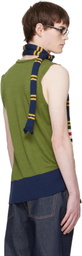 Edward Cuming Green Vortex Tank Top