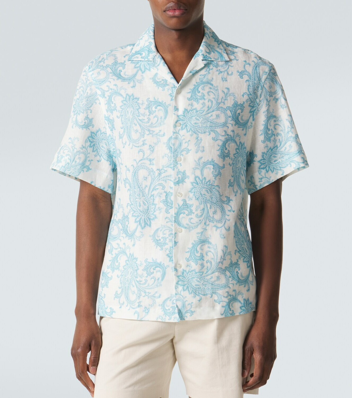 Etro Paisley linen shirt