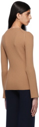 Chloé Brown Ribbed Sweater