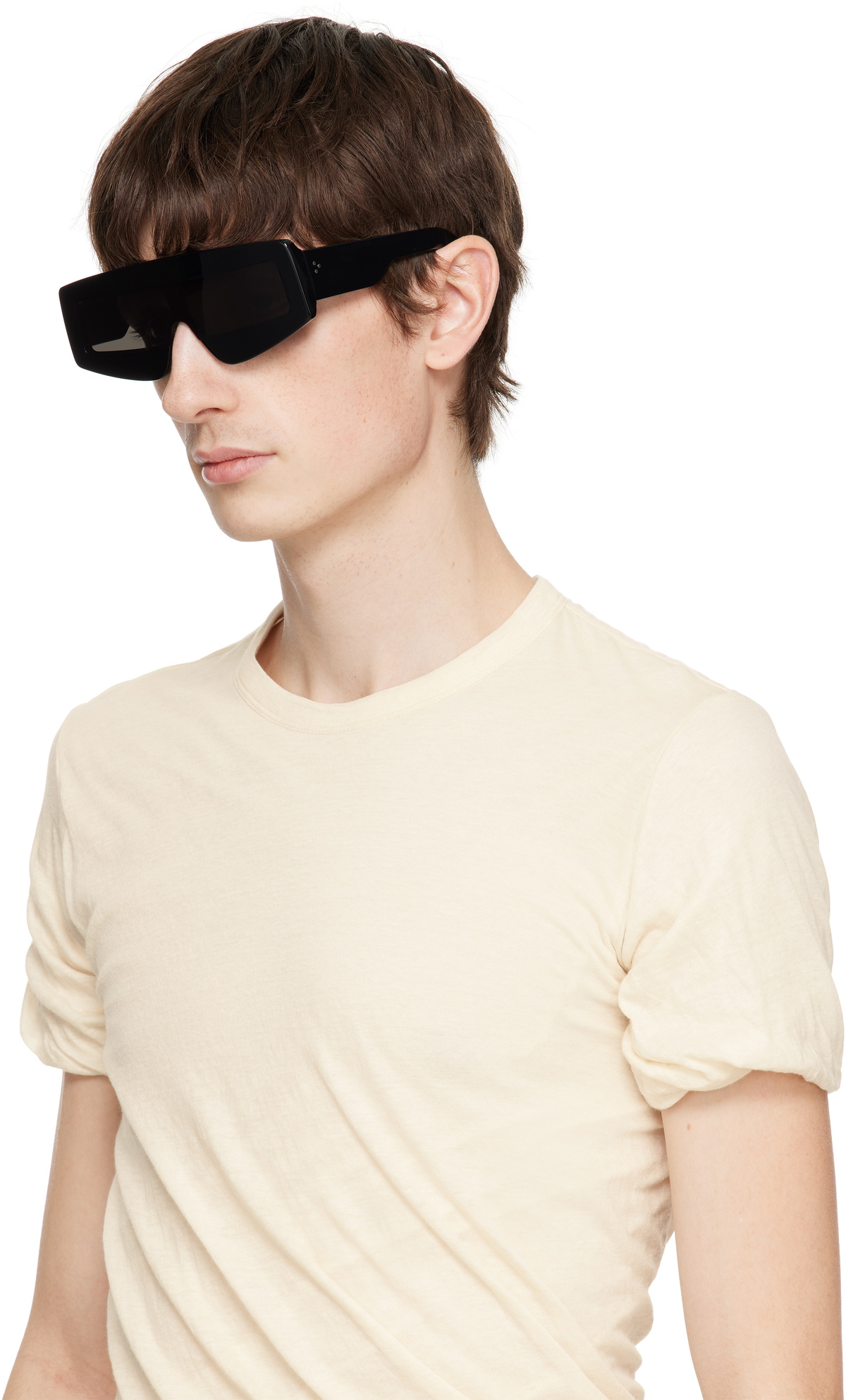 Rick Owens Black Hollywood Phleg Sunglasses