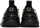 Wooyoungmi Black Double Lace Low-Top Sneakers