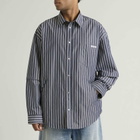 Acne Studios Men's Satero Double Sleeve Shirt in Blue/White