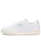 Adidas Men's Powerphase Sneaker in White/Green/Off-White
