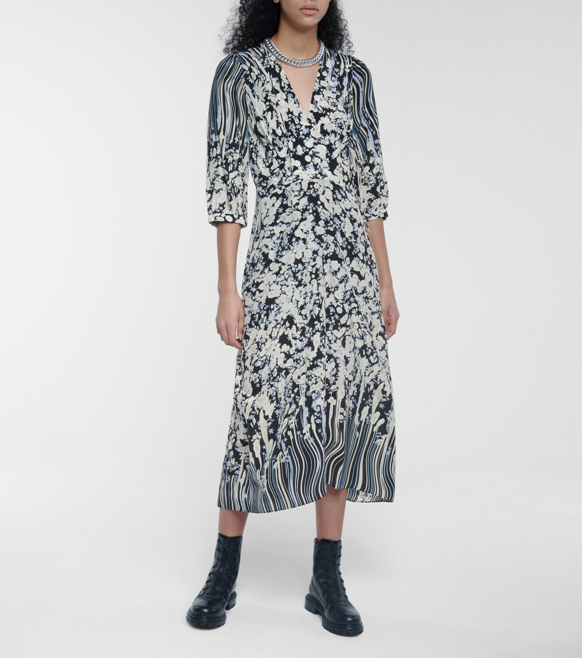 Dorothee Schumacher - Blooming Love silk midi dress Dorothee Schumacher