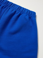 AMI PARIS - Logo-Embroidered Cotton-Jersey Shorts - Blue