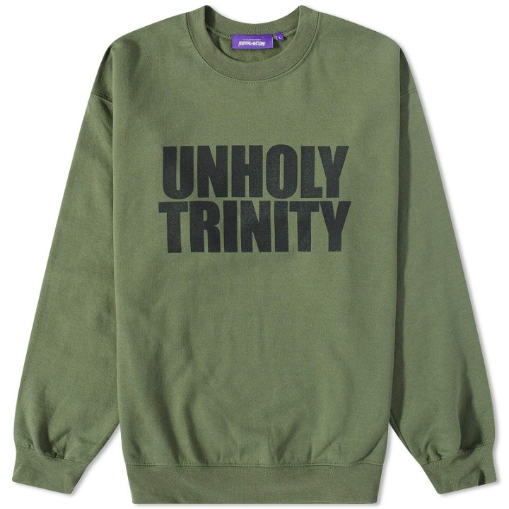 Photo: Fucking Awesome Men's Unholy Trinity Crew Sweat in Army