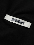 Jacquemus - Grosgrain-Trimmed Logo-Embroidered Cotton-Jersey T-shirt - Black