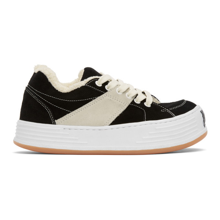 Photo: Palm Angels Black Snow Low-Top Sneakers