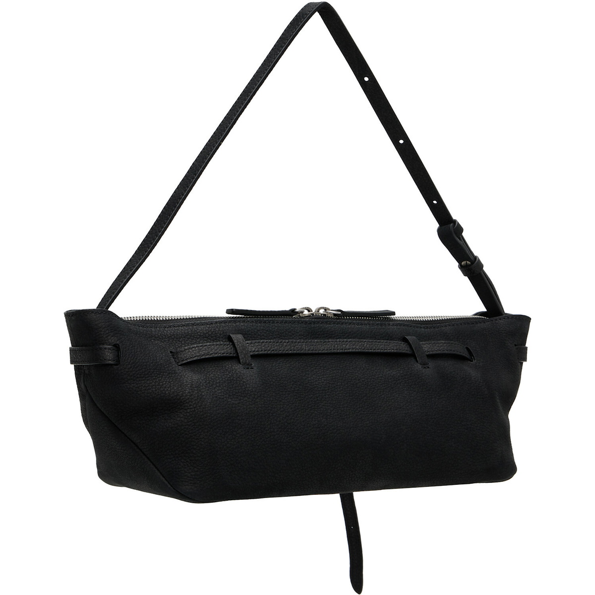 MARGESHERWOOD Black Leather 'Grandma' Used Sling Bag