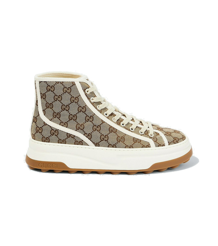 Photo: Gucci GG high-top canvas sneakers