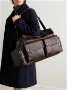 Brunello Cucinelli - Winter Escape Full-Grain Leather Duffle Bag