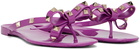 Valentino Garavani Purple Summer Rockstud Sandals