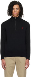 Polo Ralph Lauren Black Half-Zip Sweater