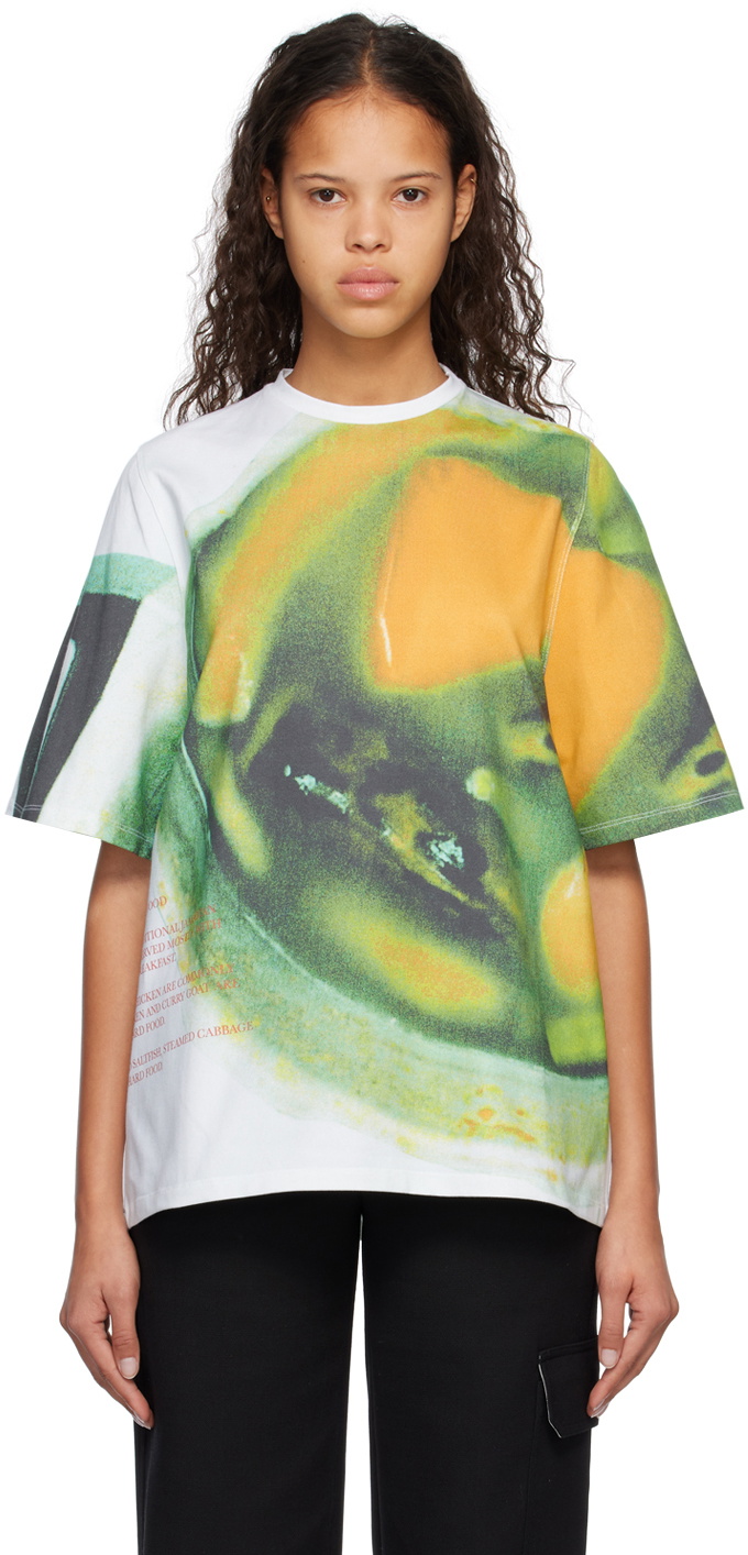【関税込み】Bianca Saunders Tシャツ Bianca Saunders Asymmetric Long Sleeve T-Shirt In White - 75