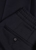 Officine Générale Drew Tapered Wool Trousers Navy